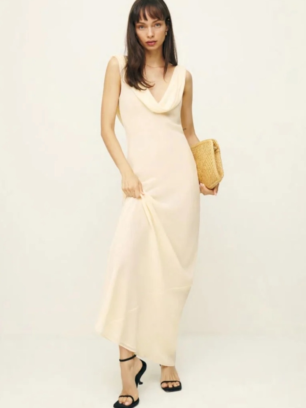 Reformation X Laura Harrier NWT Cavallo Dress in Ivory Size 12
